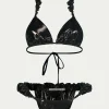PARAMIDONNA MIMI BLACK METALLIC> Two Piece | Swimwear
