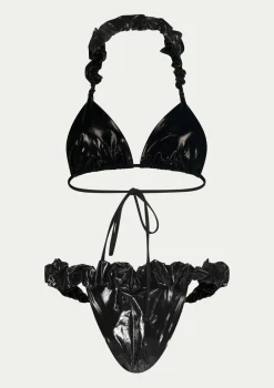 PARAMIDONNA MIMI BLACK METALLIC> Two Piece | Swimwear