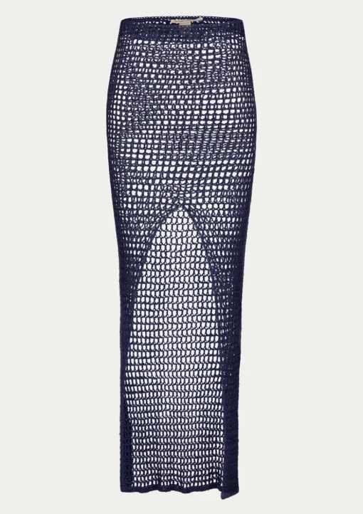 PARAMIDONNA PAOLA SKIRT NAVY BLUE> Trousers And Skirts | Crochet