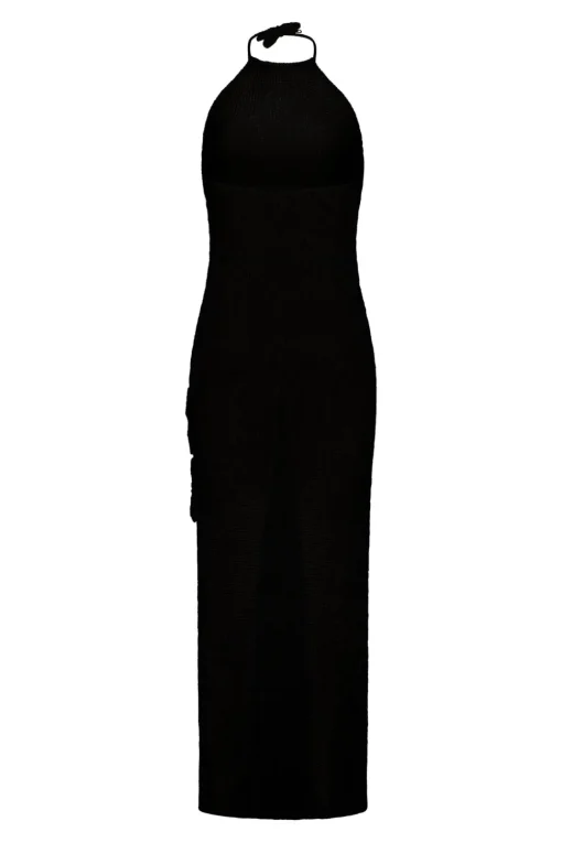 PARAMIDONNA SELENA DRESS BLACK> Dresses & Shirts | Crochet