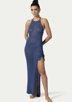 PARAMIDONNA SELENA DRESS VIOLET BLUE> Dresses & Shirts | Crochet