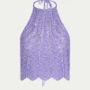 PARAMIDONNA SHELL TOP VIOLET> Dresses & Shirts | Beachwear