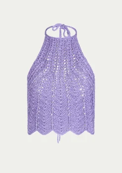 PARAMIDONNA SHELL TOP VIOLET> Dresses & Shirts | Beachwear