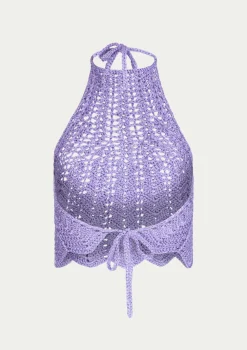 PARAMIDONNA SHELL TOP VIOLET> Dresses & Shirts | Beachwear