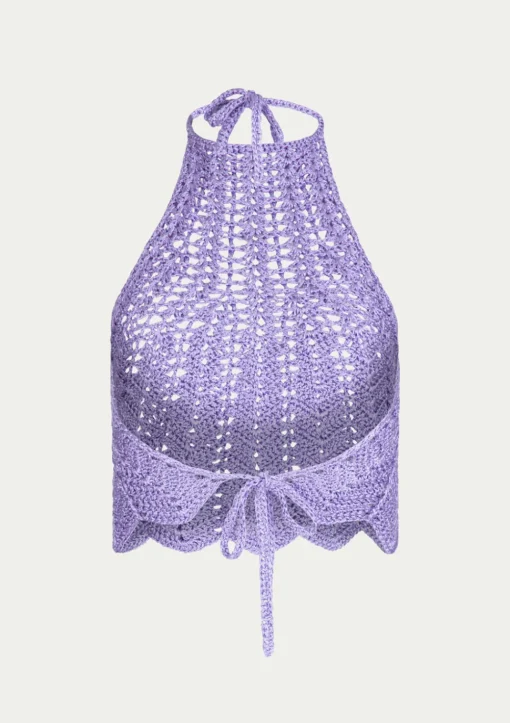 PARAMIDONNA SHELL TOP VIOLET> Dresses & Shirts | Beachwear