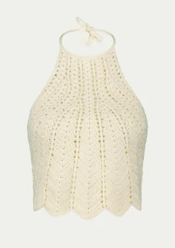 PARAMIDONNA SHELL TOP WHITE> Dresses & Shirts | Beachwear