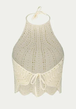 PARAMIDONNA SHELL TOP WHITE> Dresses & Shirts | Beachwear