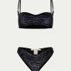PARAMIDONNA TWO PIECE CHIARA BLACK VELVET> Swimwear
