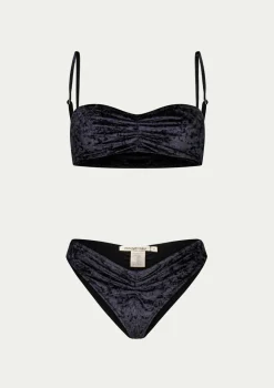 PARAMIDONNA TWO PIECE CHIARA BLACK VELVET> Swimwear
