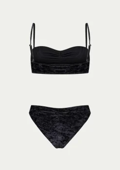 PARAMIDONNA TWO PIECE CHIARA BLACK VELVET> Swimwear