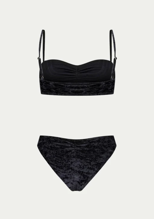PARAMIDONNA TWO PIECE CHIARA BLACK VELVET> Swimwear