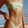 PARAMIDONNA TWO PIECE CHIARA GLITTER LIME> Swimwear