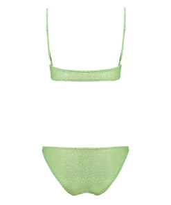 PARAMIDONNA TWO PIECE CHIARA GLITTER LIME> Swimwear